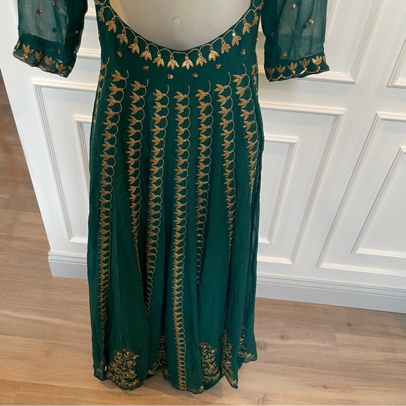 Esha Koul Emerald Anarkali Set Size Small - Picture 11 of 16